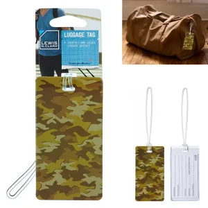 12 Lot Suitcase Luggage Tags Name Address Camouflage ID Label Cruise Travel Bags