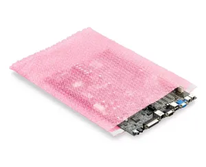 Anti-Static Bubble Bags - Self-Seal, 12 x 15 1⁄2"
