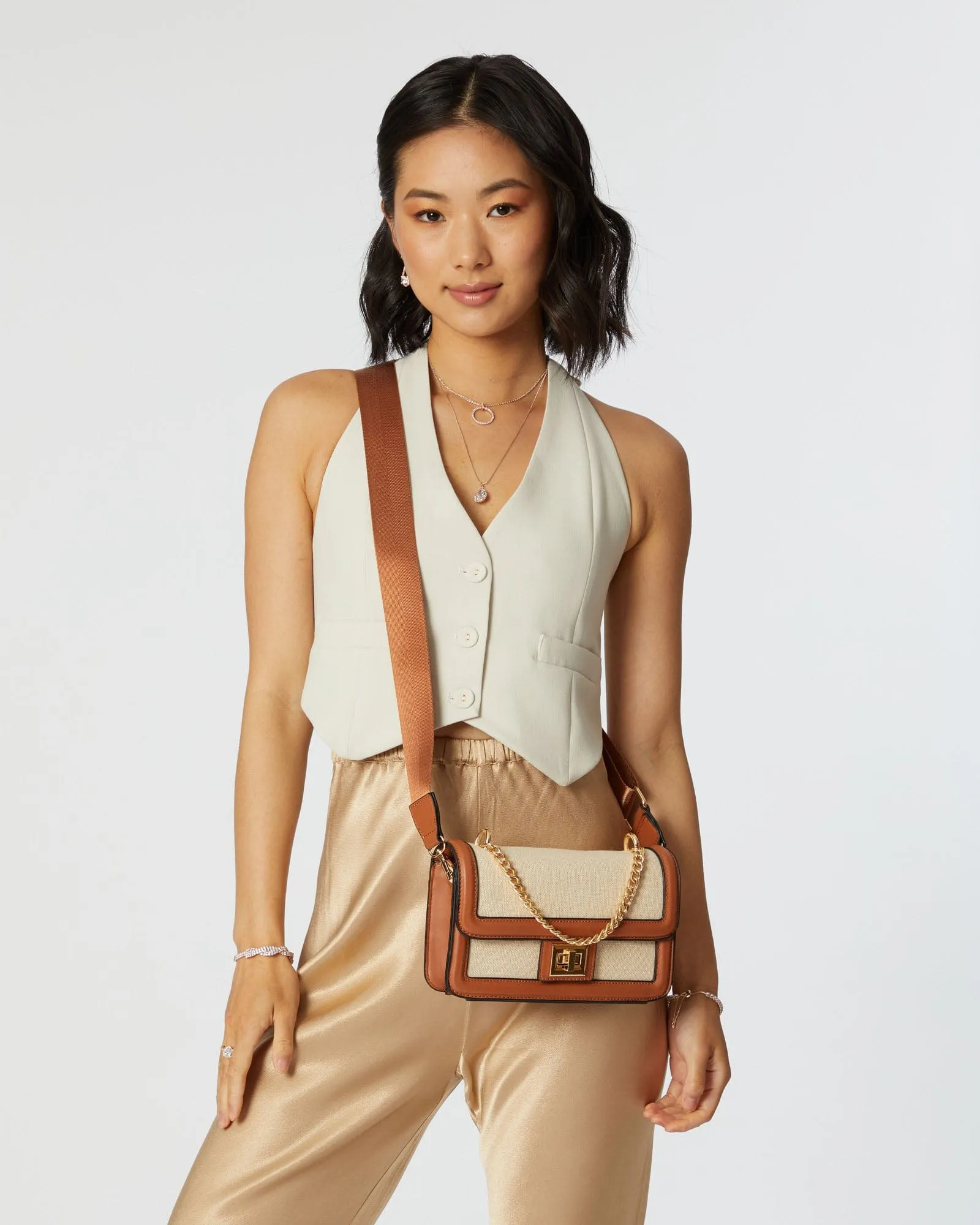Ari Lock Crossbody Bag