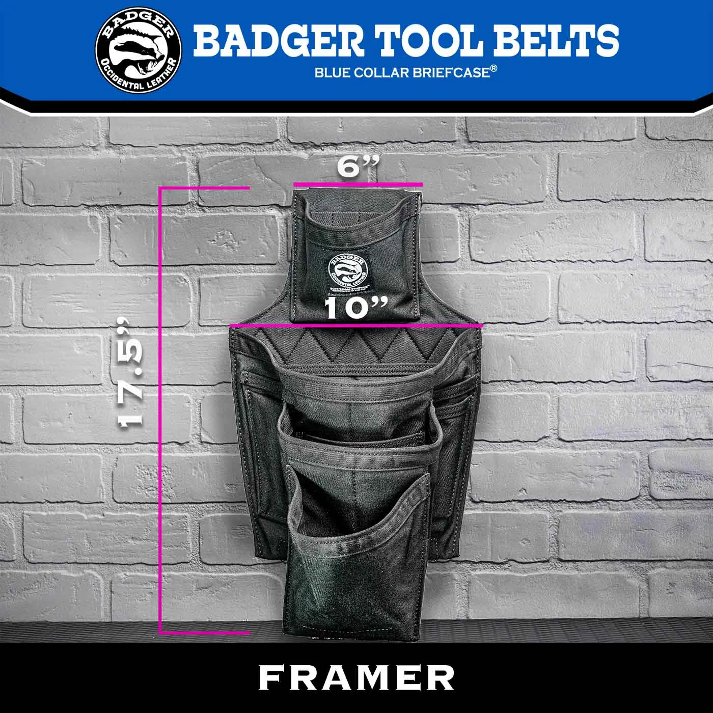 Badger by Occidental Leather 463150 XL Framer Set - Blue