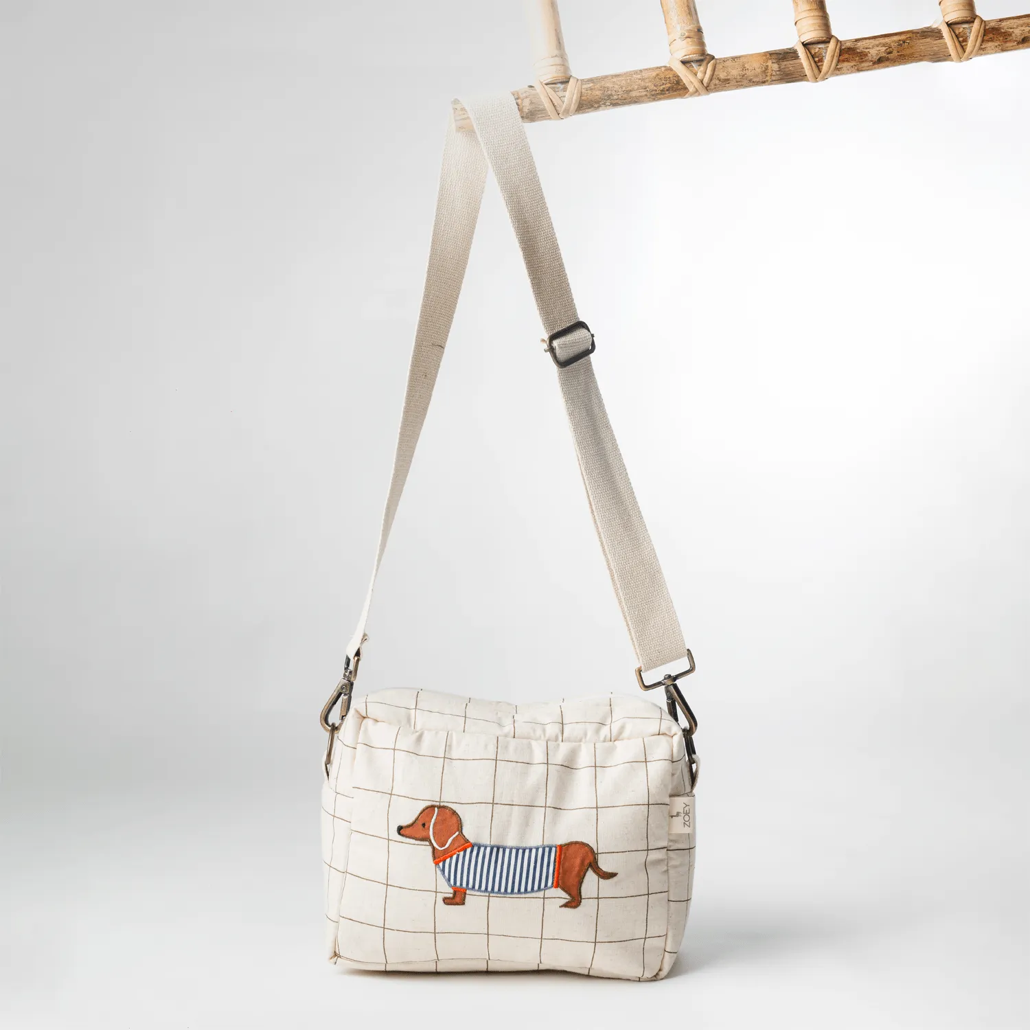 Barkstreet Boys Cotton Sling Bag (Handcrafted Patchwork)