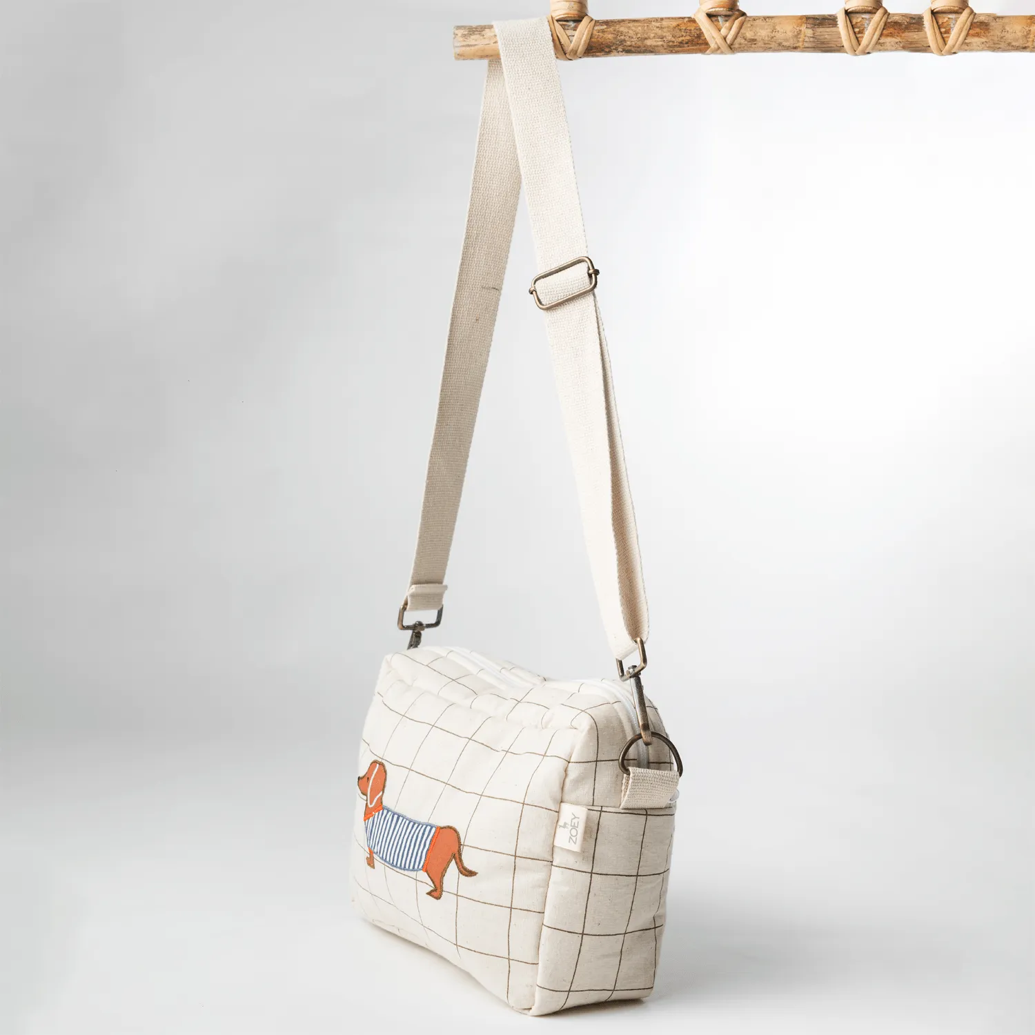 Barkstreet Boys Cotton Sling Bag (Handcrafted Patchwork)