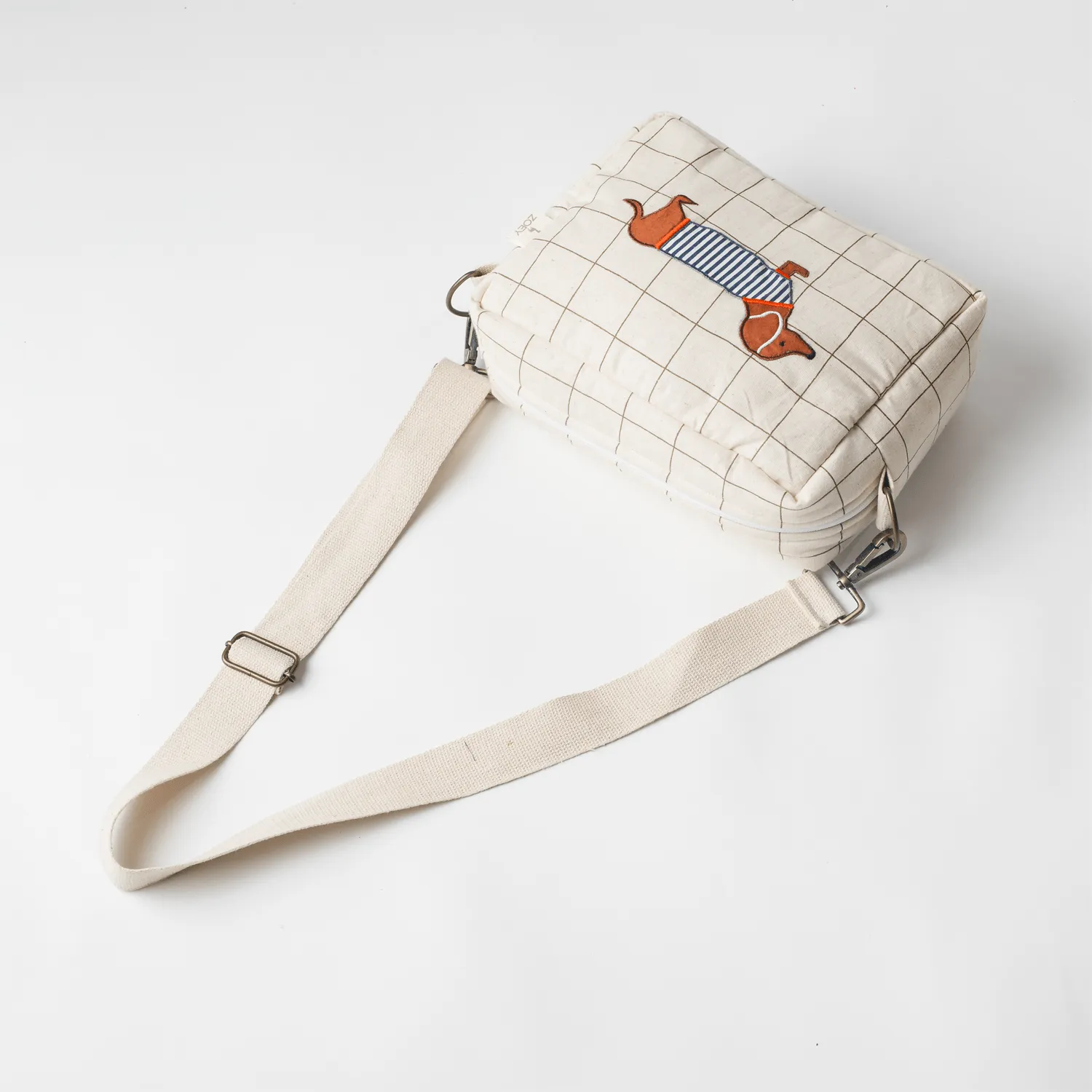 Barkstreet Boys Cotton Sling Bag (Handcrafted Patchwork)