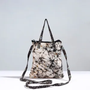 Beige - Handmade Quilted Cotton Sling Bag 06