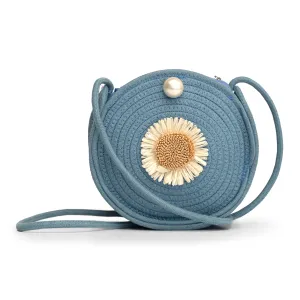 Blue threaded women fashion bag