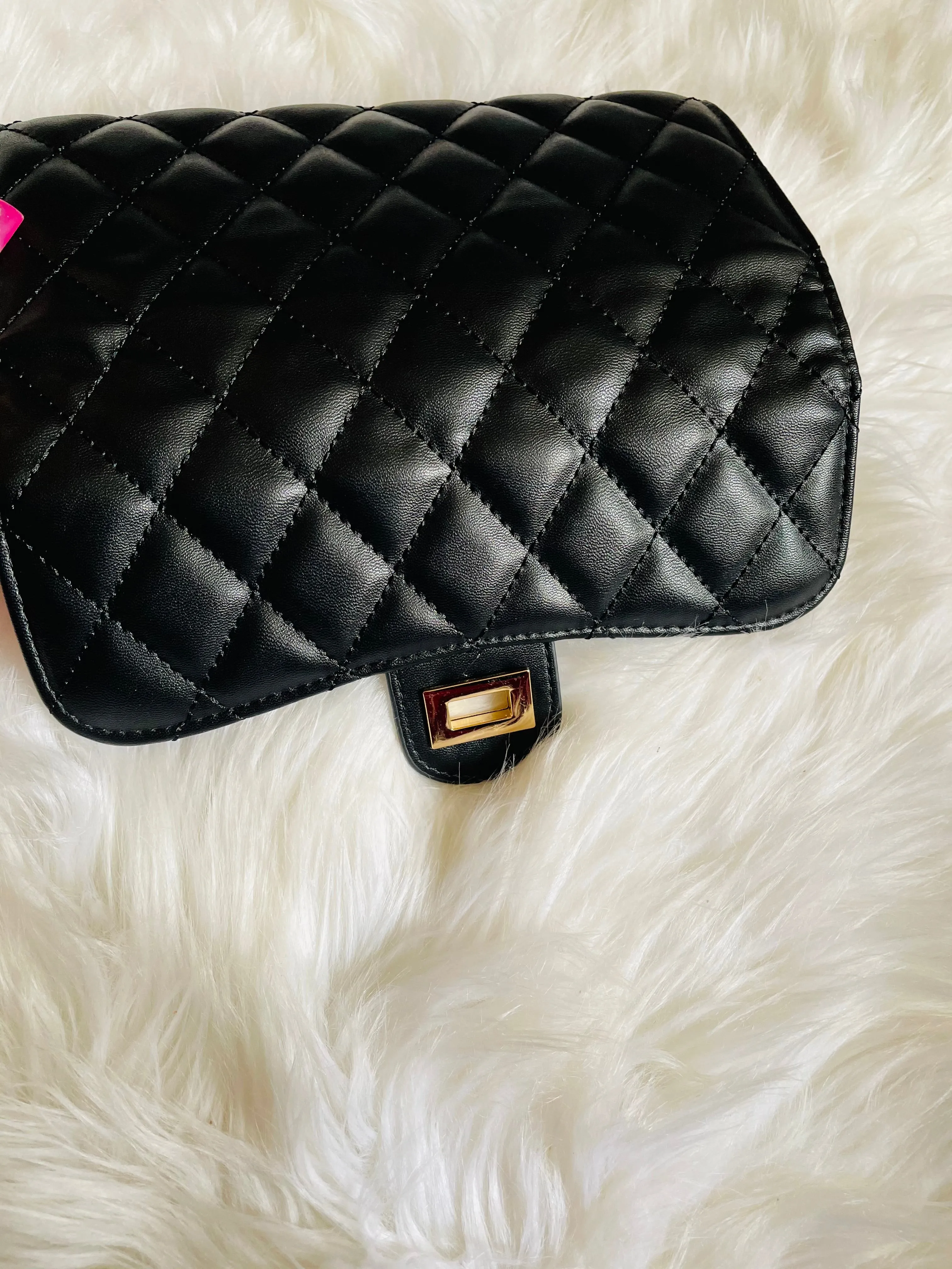 CoCo Inspo Quilted Faux Leather Wallet Purse (Camel, Red & Black)