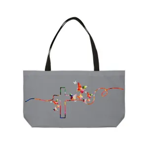 Cross and Butterflies Weekender Tote Bag