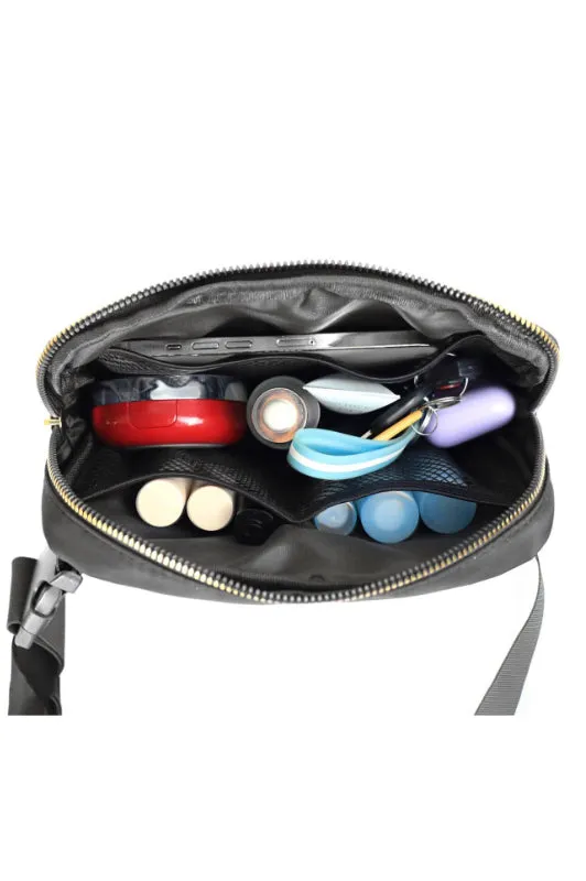 crossbody belt bag - cream