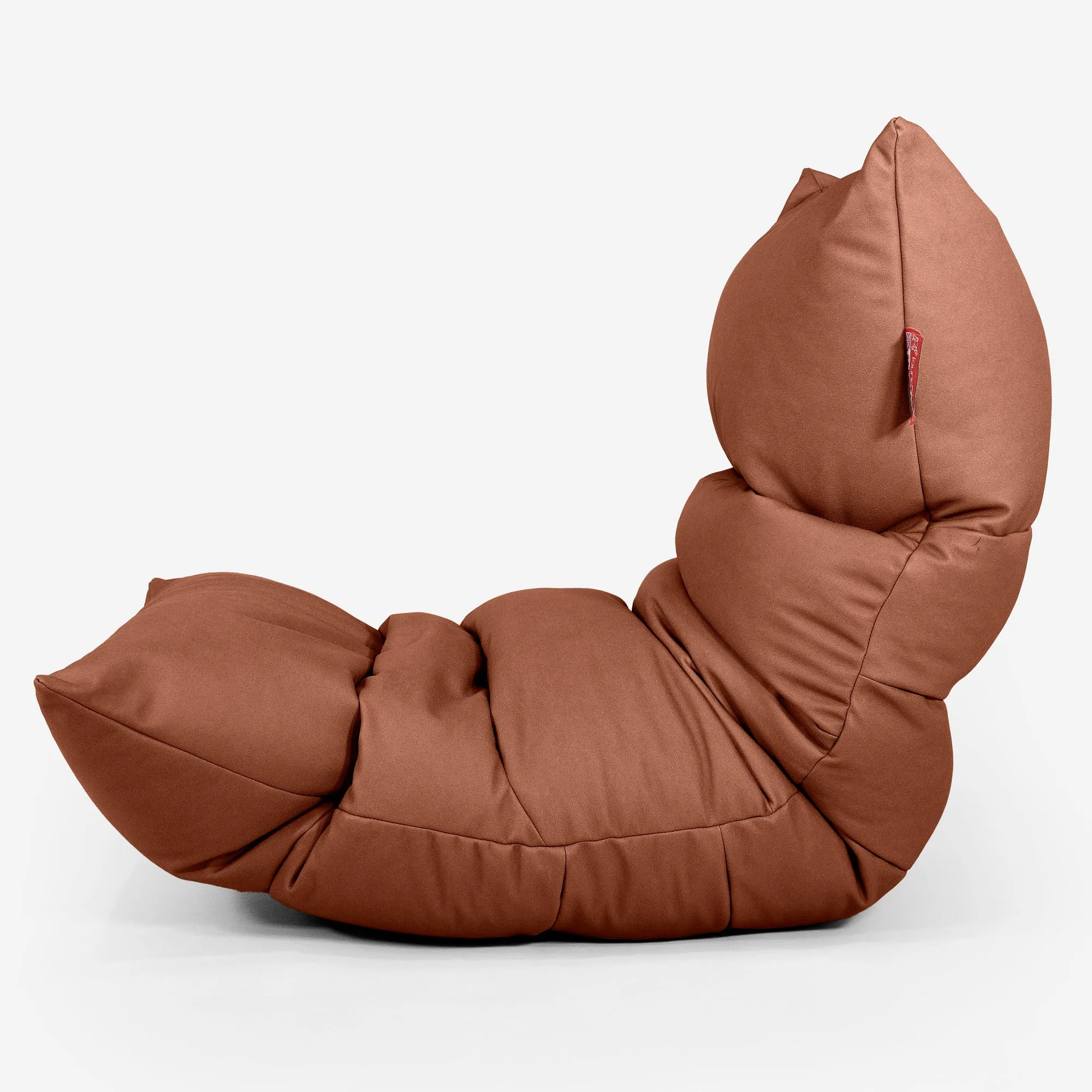 Eva Lounger Bean Bag - Vegan Leather Chestnut