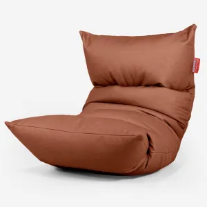 Eva Lounger Bean Bag - Vegan Leather Chestnut