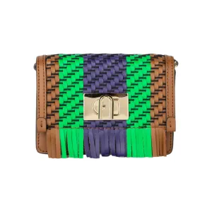 Furla 1927 Micro Crossbody Bag - Brown, Purple & Green