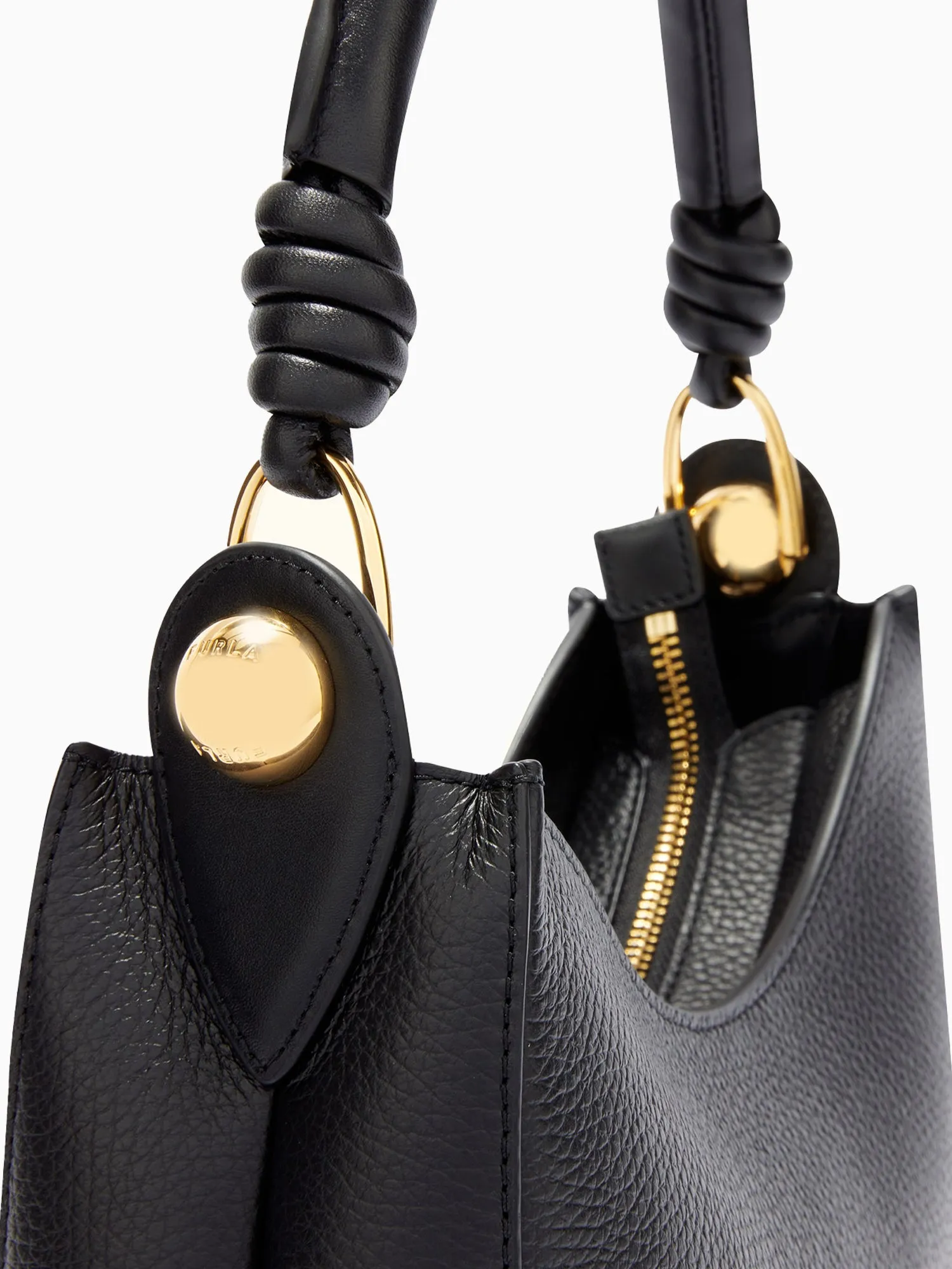Furla Sfera S Hobo Nero Leather