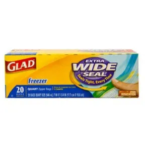 Glad Freezer Quart Bags x20