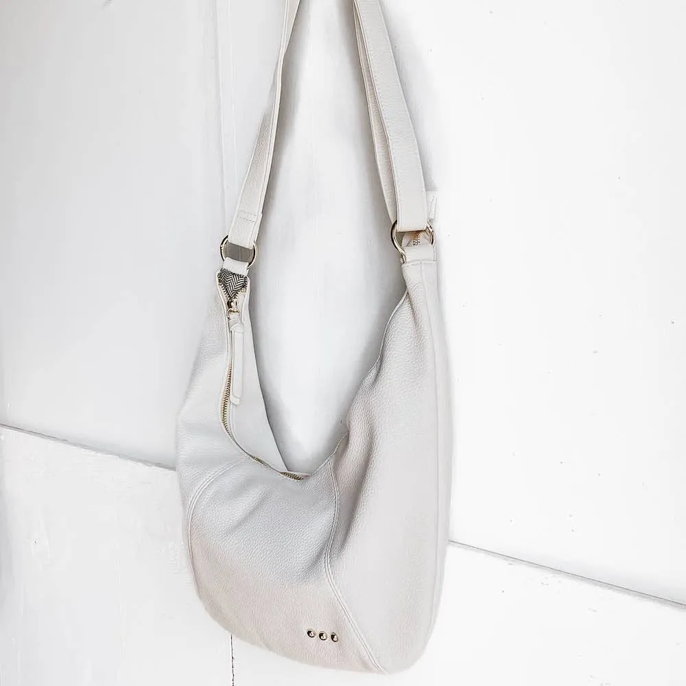 Hattie Shoulder Hobo Bag: Brown