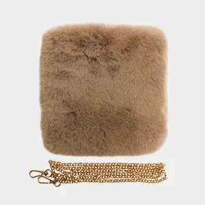 iLLASPARKZ Faux Fur Square Crossbody Bag