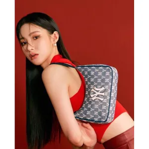 Jacquard Hobo Bag Navy