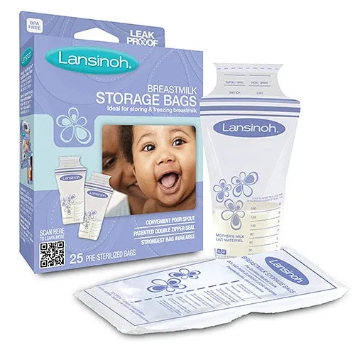 LANSINOH - Breastmilk Storage Bags - 25 Bags