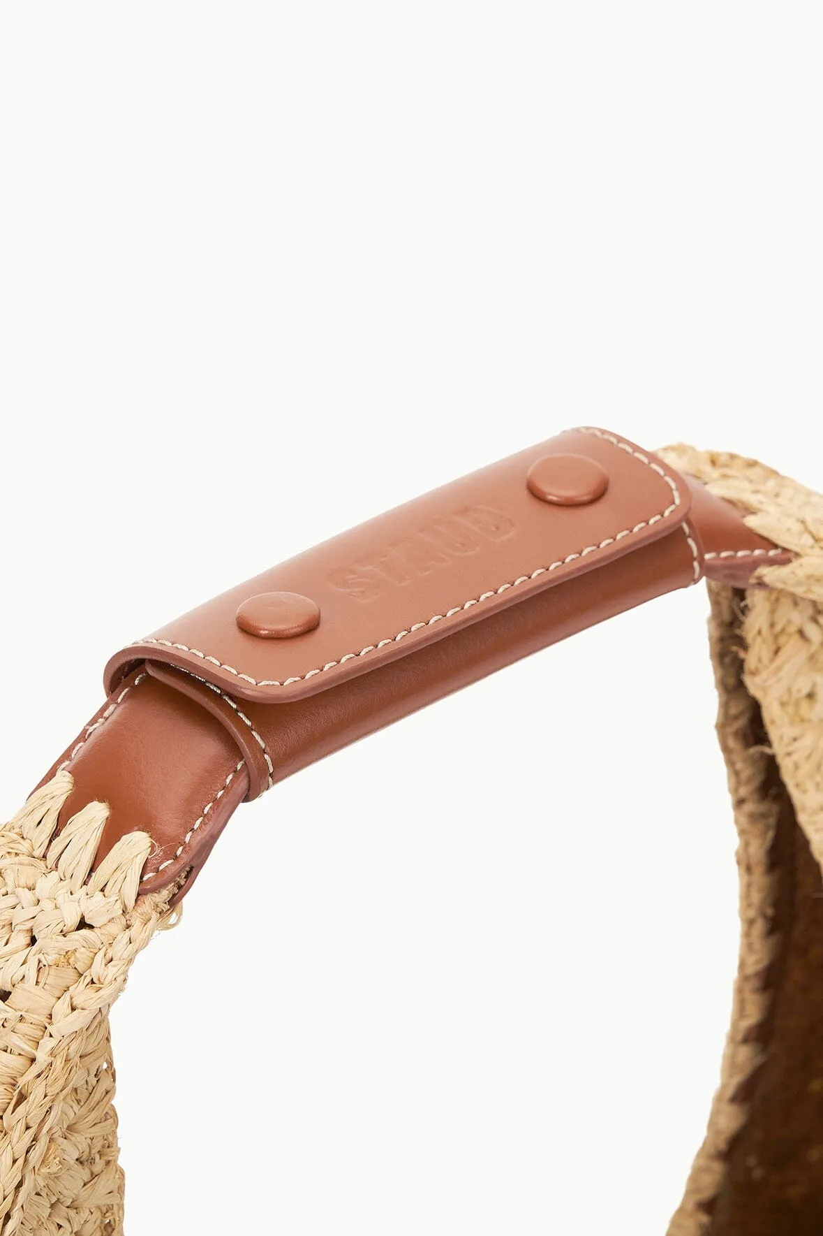 LARGE RAFFIA MOON BAG | NATURAL RAFFIA