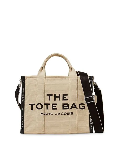 MARC JACOBS Medium Jacquard Tote Bag, Tan/Beige