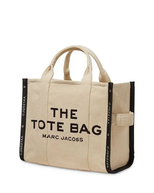 MARC JACOBS Medium Jacquard Tote Bag, Tan/Beige