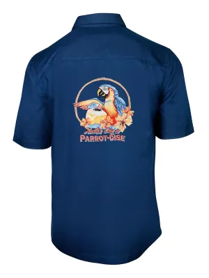 Men's Modal Embroidery Shirt - Parrot-Dise