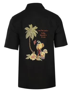Men's Modal Embroidery Shirt - Polly's Drink