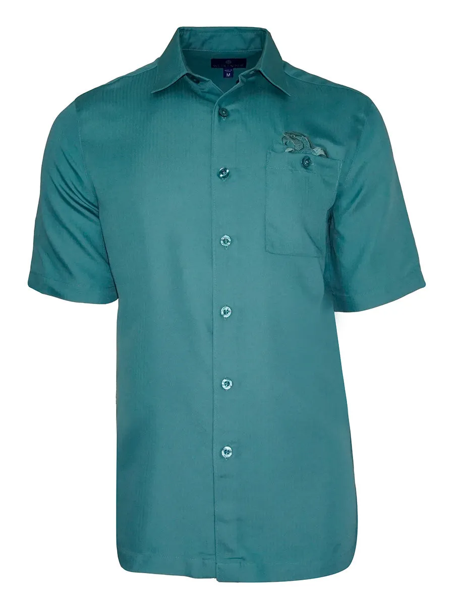 Men's Modal Embroidery Shirt - Polly's Drink