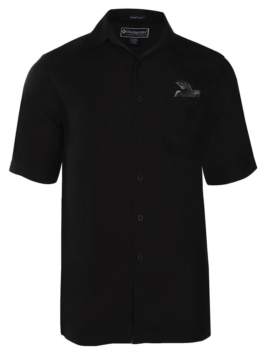 Men's Modal Embroidery Shirt - Polly's Drink