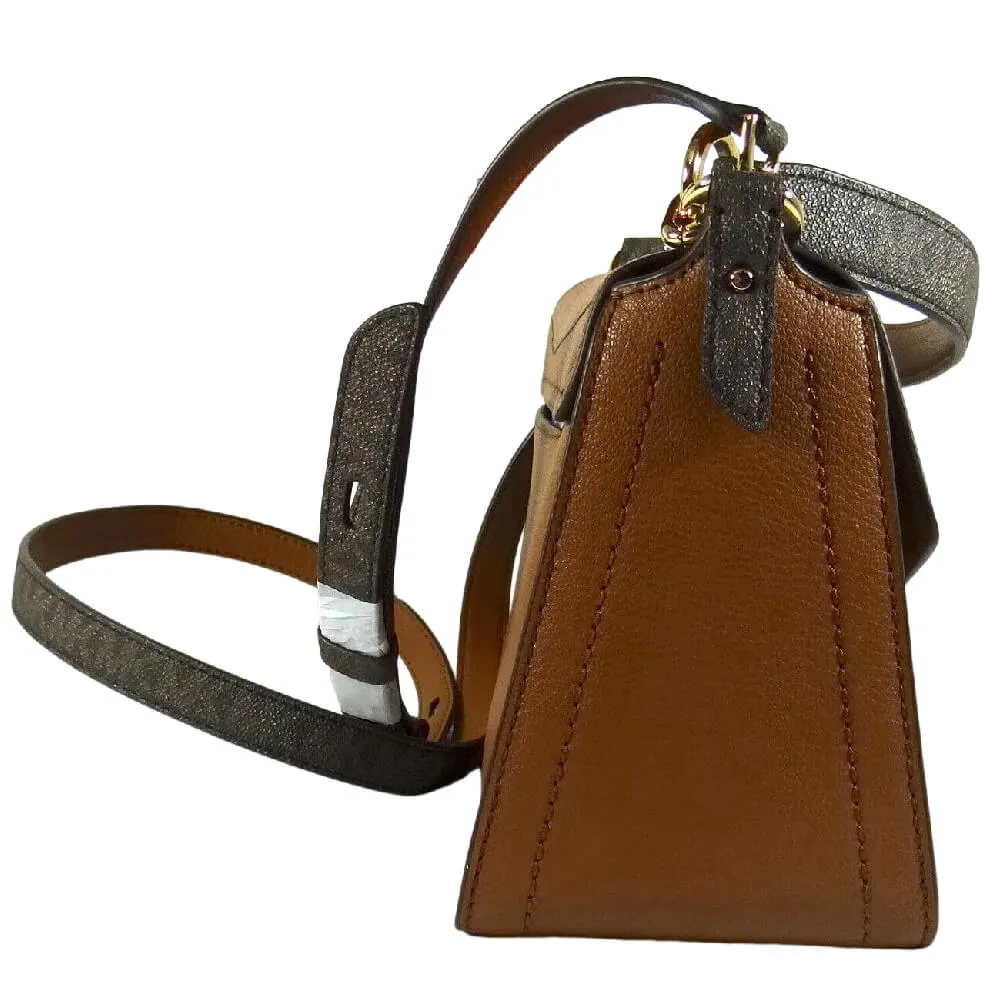 Michael Kors Sylvia Luggage Leather Convertible