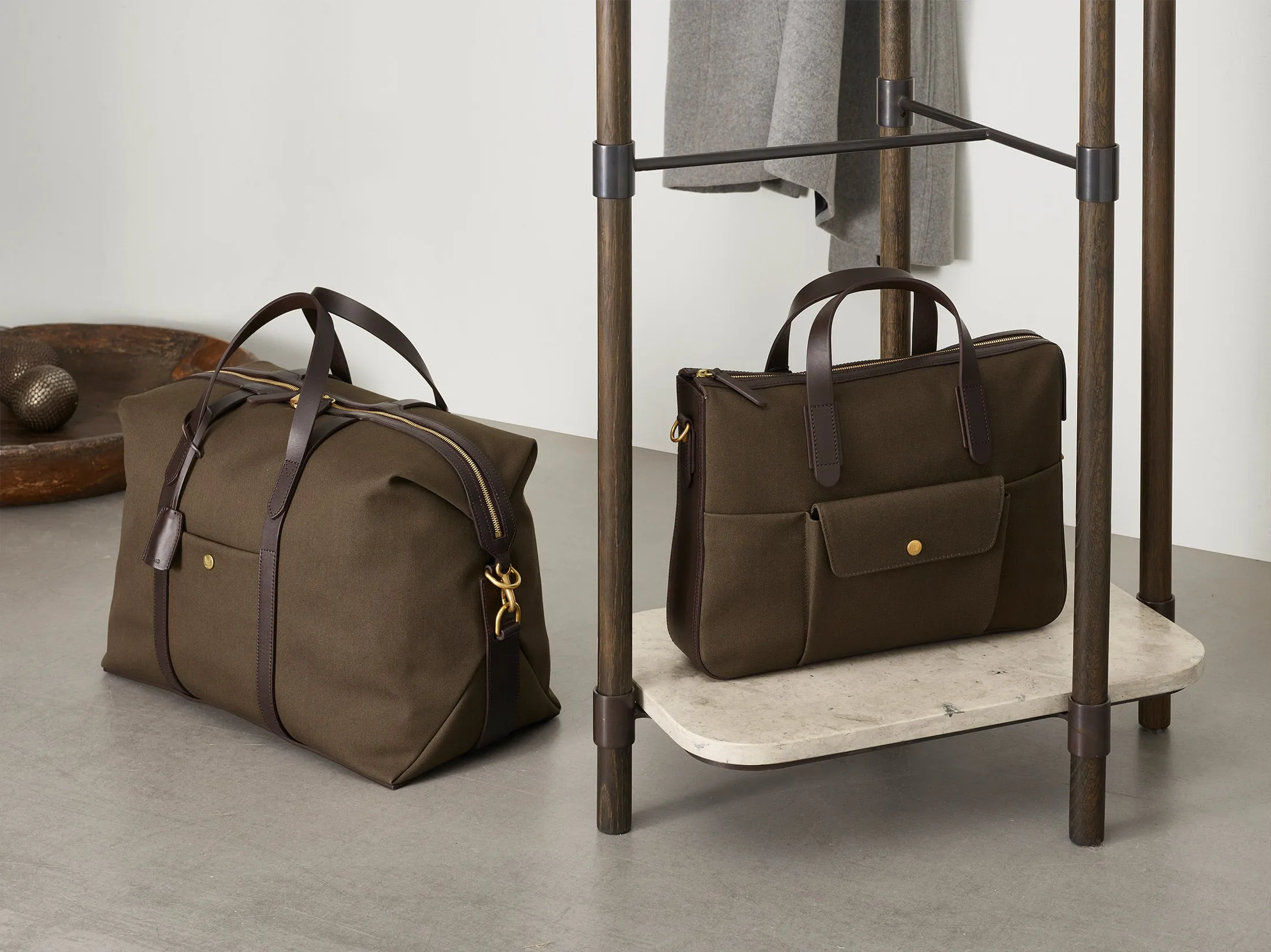 M/S Avail – Army/Dark Brown