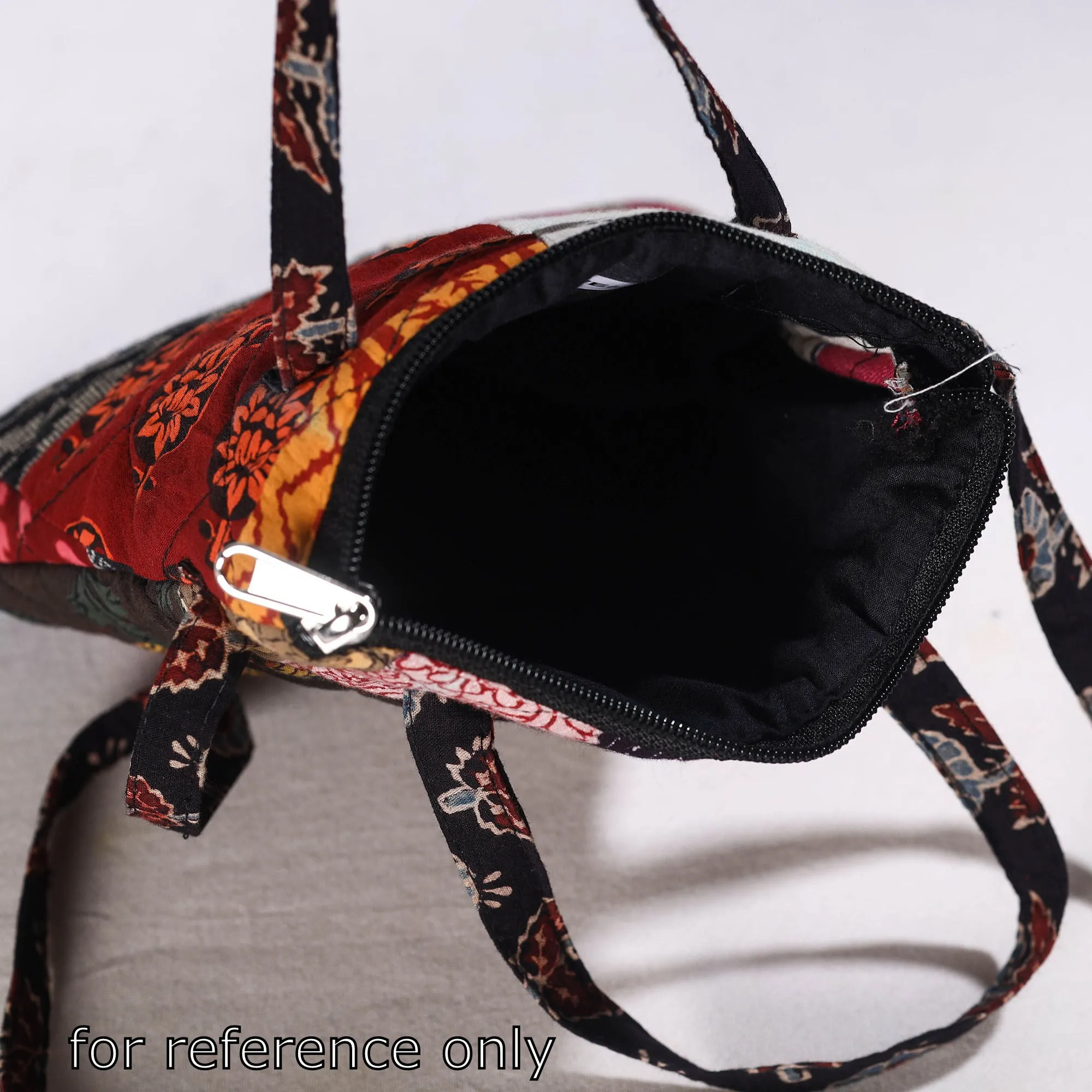 Multicolor - Handmade Quilted Cotton Patchwork Sling Bag 29
