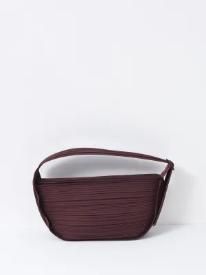 PLEATS HALF MOON BAG_86-CHOCOLATE_PP47AG522