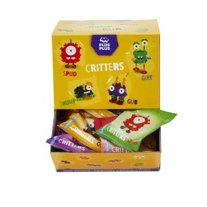 Plus-Plus Critters Monsters Building Toy Polyethylene Multicolored 40 pc