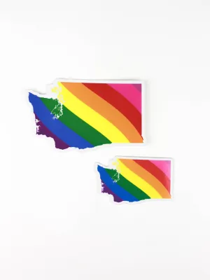Rainbow Washington Sticker
