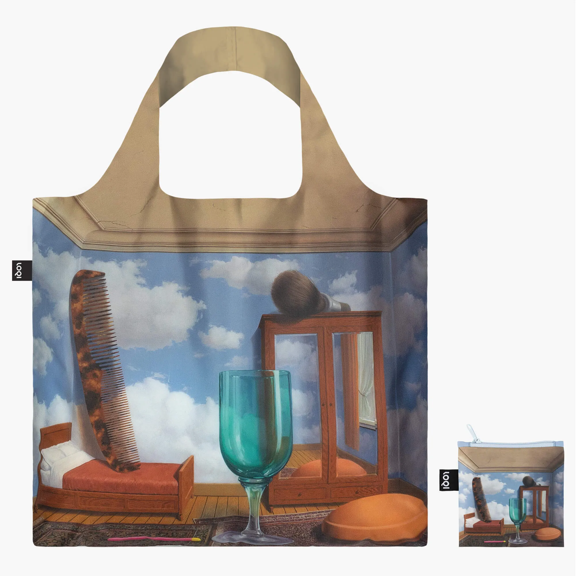 Rene Magritte Personal Values LOQI Foldable Tote Bag