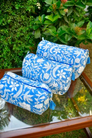 Stylish Blue Utility Bag - Handcrafted Elegance