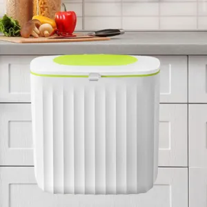 The Better Home 8L Dustbin For Kitchen | Dustbin For Bathroom | 25 cm Automatic Smart Sensor Dustbin For Bedroom | Steel Dustbin With Lid | Dustbin For Office | Garbage Bin - Green