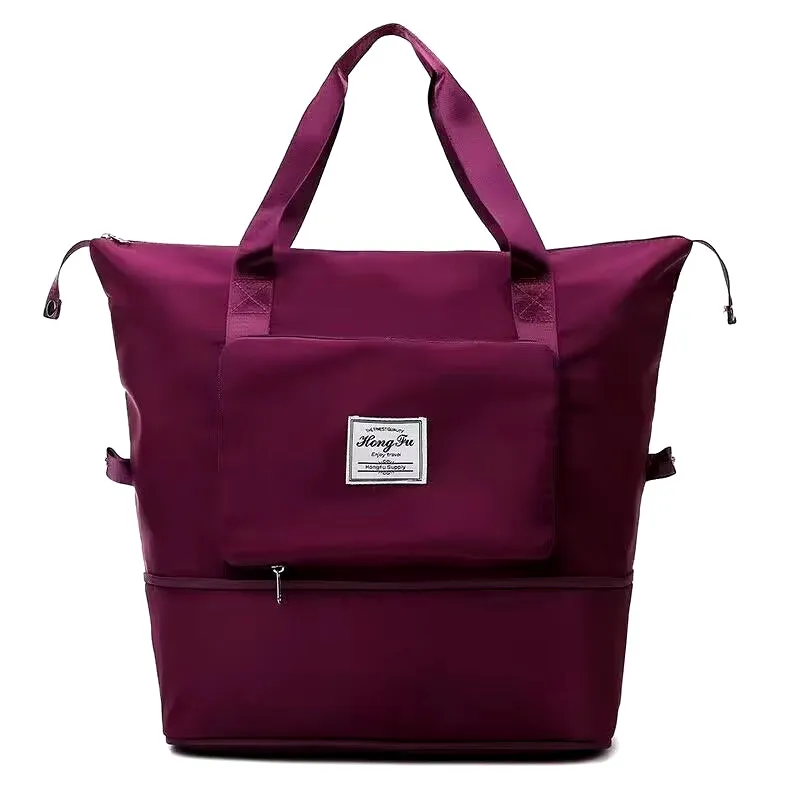 Travel Bag Folding Portable Large-Capacity Short-Distance Business Trip Duffel Storage Package Swimming Yoga Fitness Packet