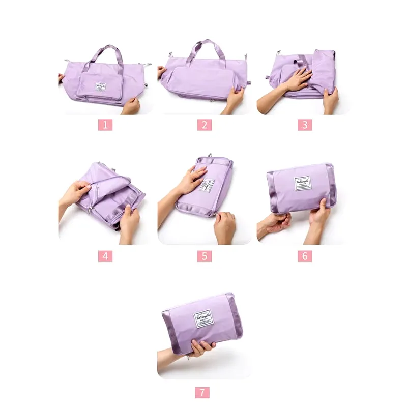 Travel Bag Folding Portable Large-Capacity Short-Distance Business Trip Duffel Storage Package Swimming Yoga Fitness Packet