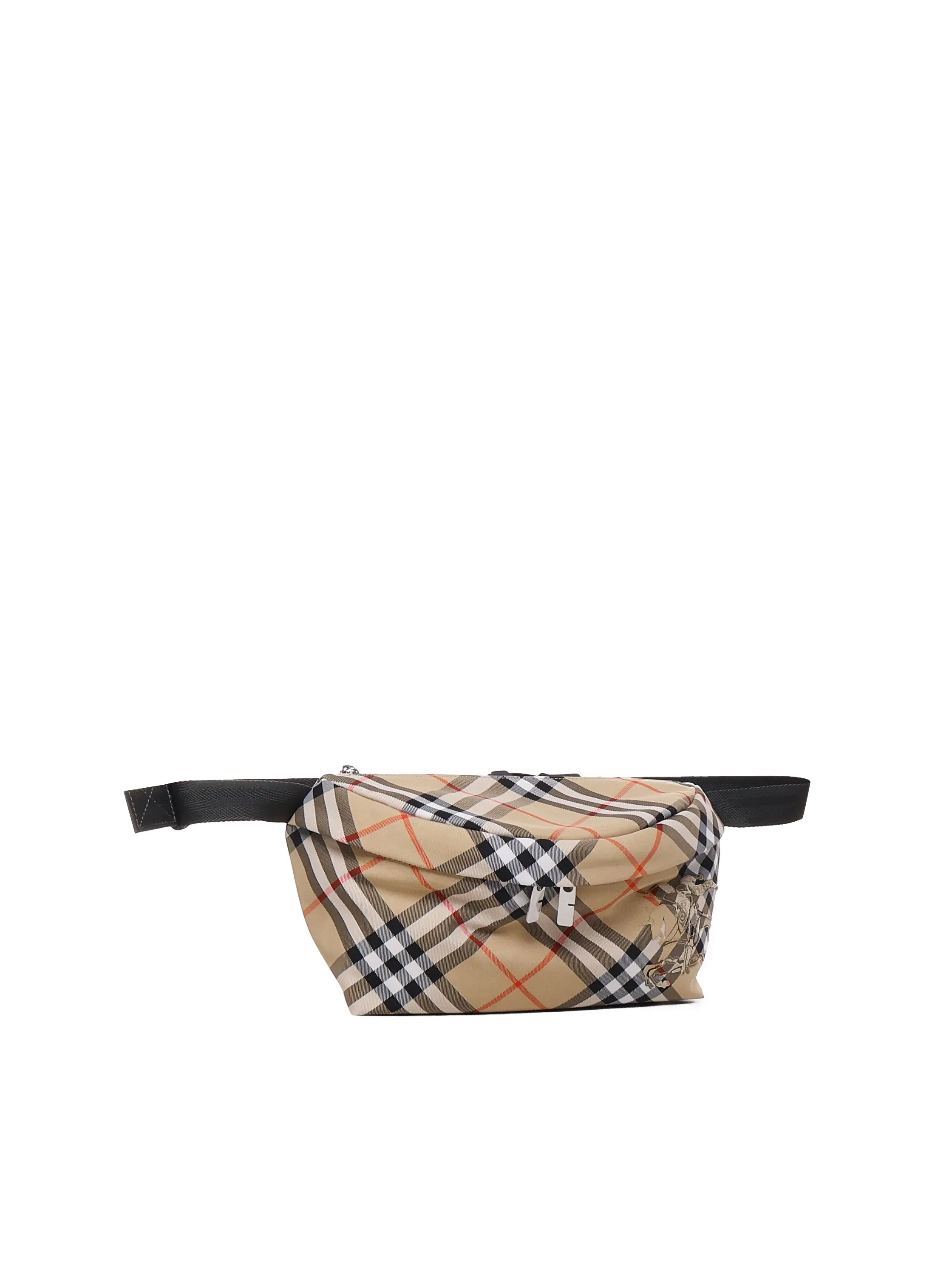 Vintage Check Nylon Pouch Bag