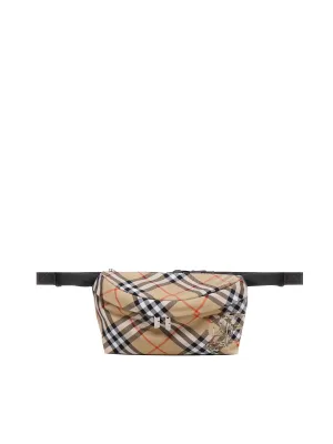 Vintage Check Nylon Pouch Bag
