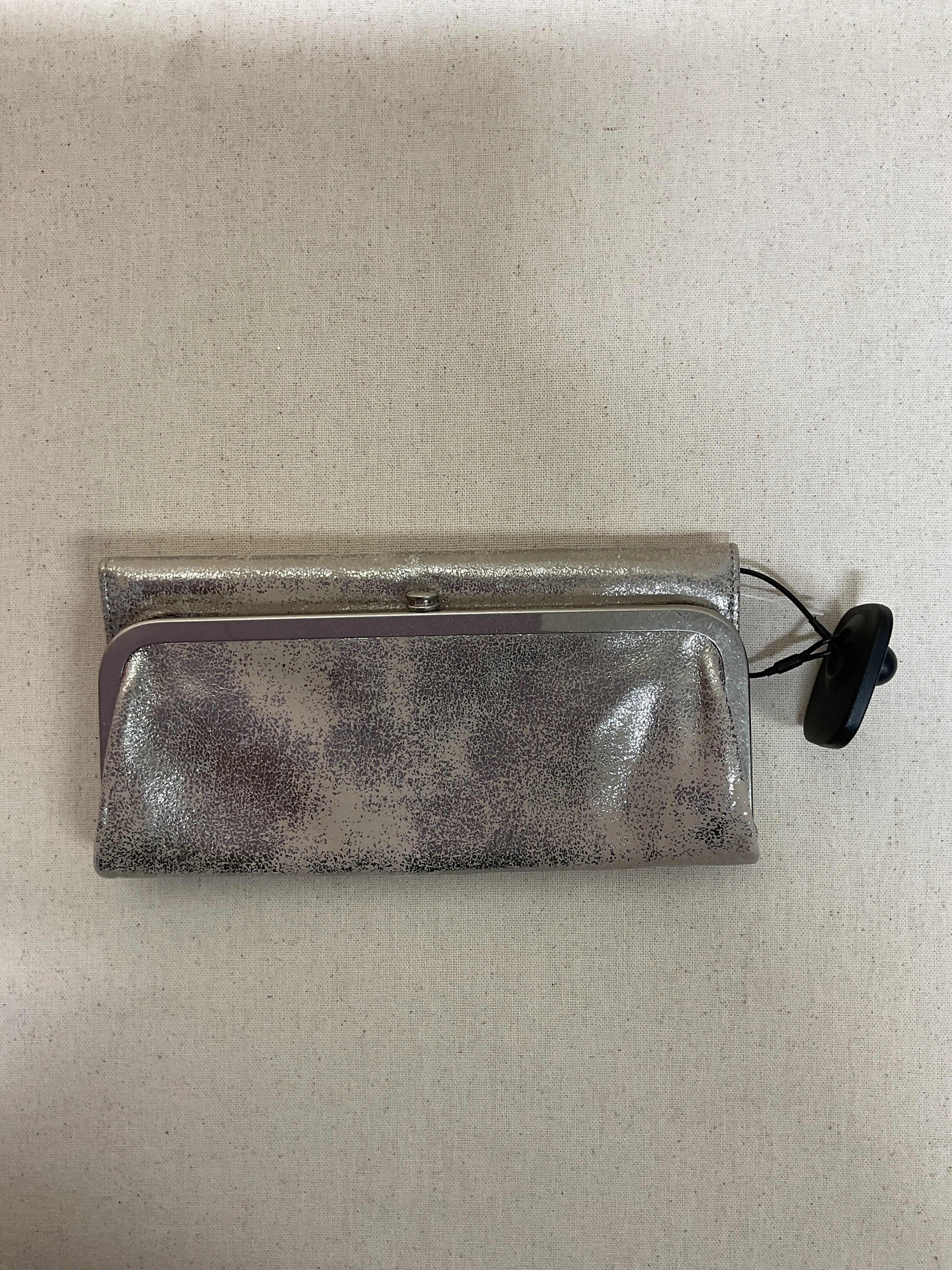 Wallet Leather By Hobo Intl In Silver, Size:Large