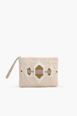 Wild Nights Embellished Top Zip Clutch