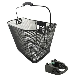 X TECH BASKET FRONT URBAN WIRE QUICK RELEASE BLACK (2I2)