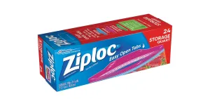 Ziploc Storage Bags Quart, 24 Count